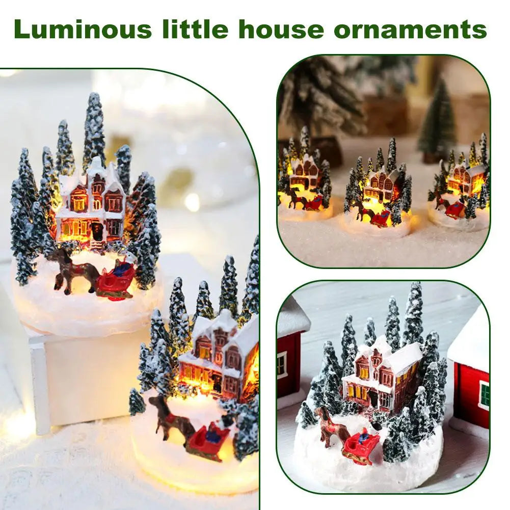 Christmas Decorations LED Night Lights House