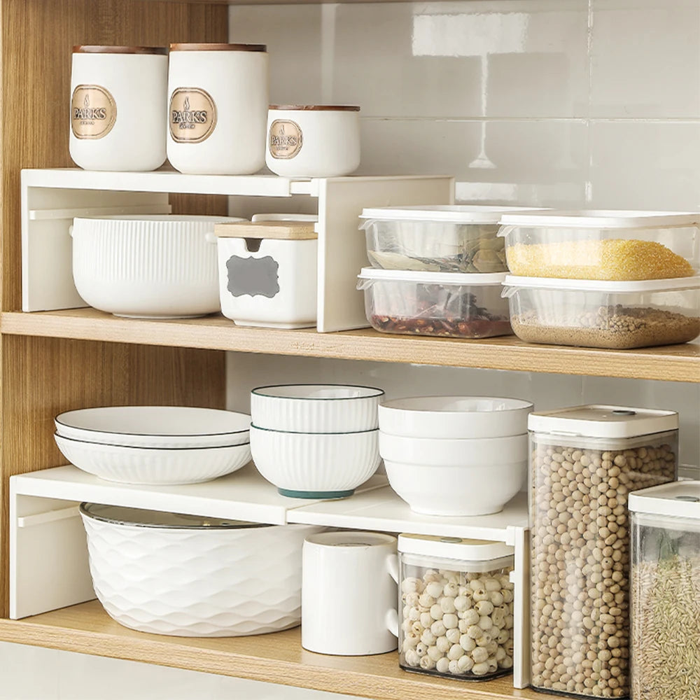 Telescopic Cabinet Divider Storage Rack