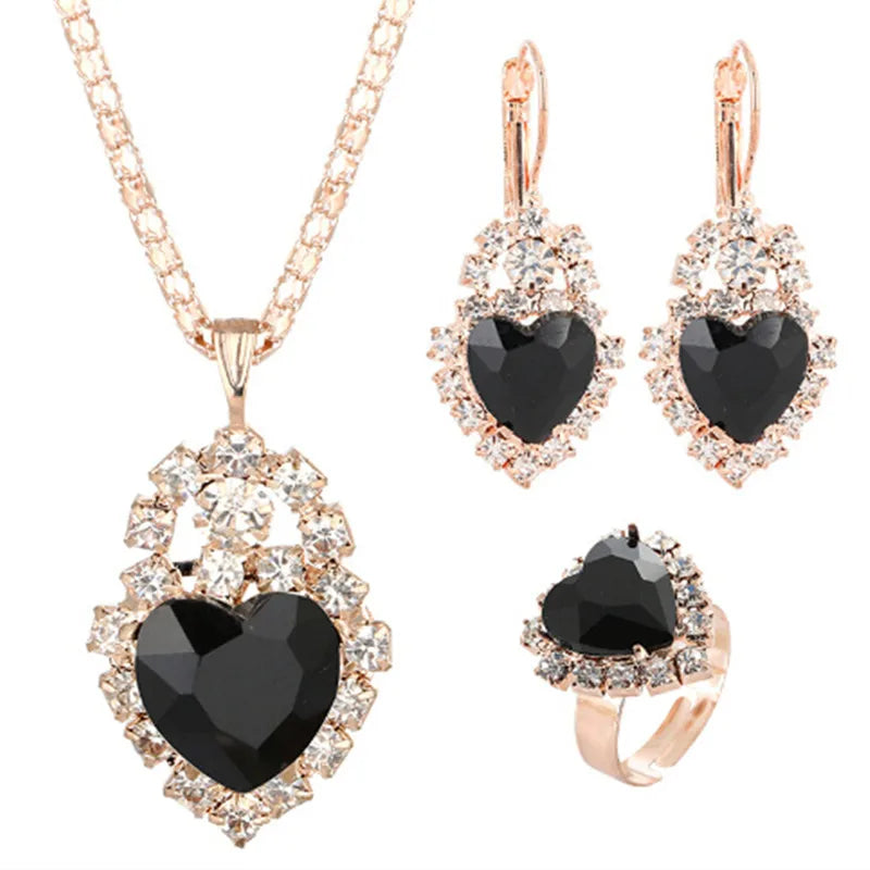 Gold-Color Zirconia Jewellery set