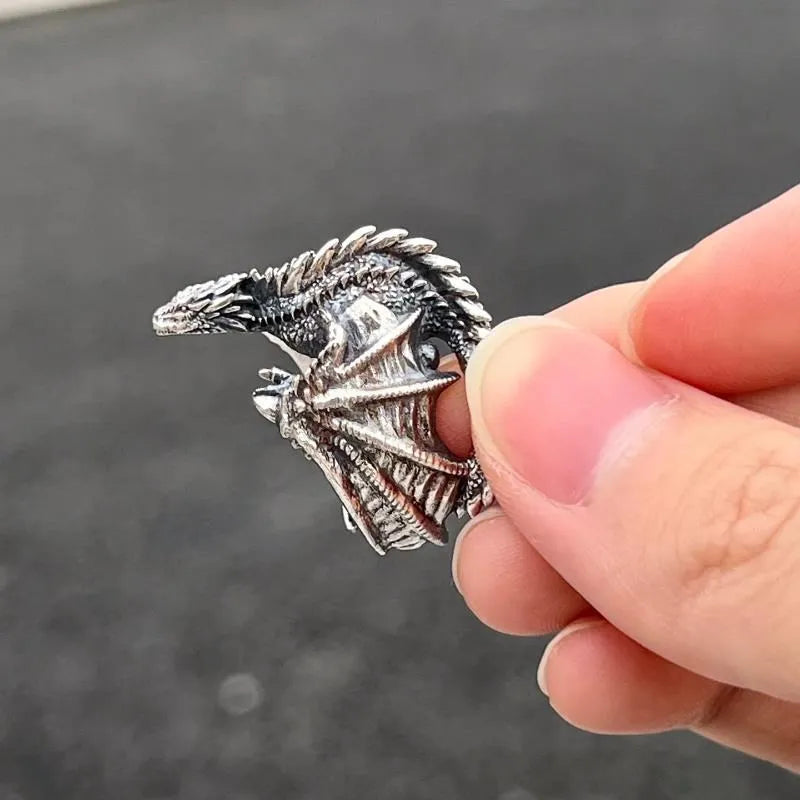 Dragon Rings Gothic Punk Style Pterosaur Wings Open Ring