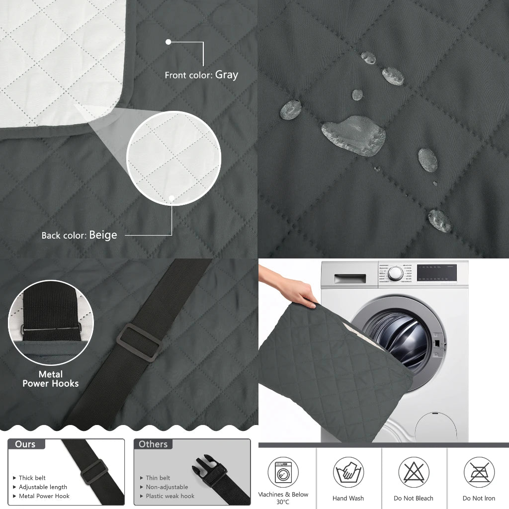 Washable and Waterproof Sofa Cover for Family with Kids and Pets