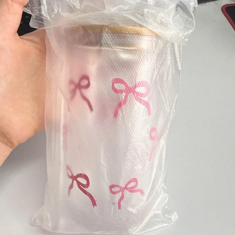 500ml Cute Bow Glass Cup