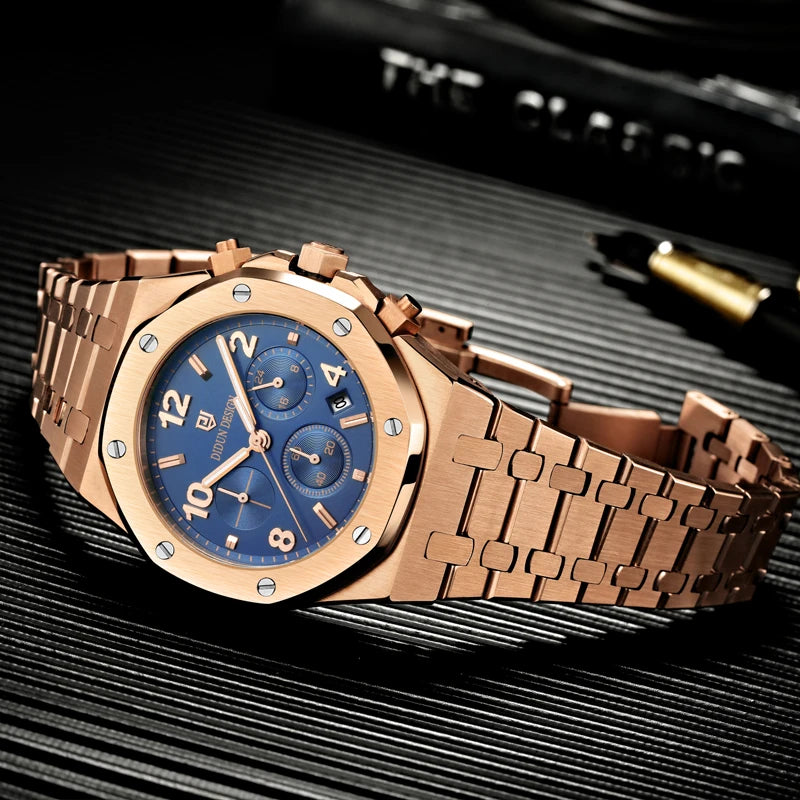Men Quartz Stainless Steel Watch
