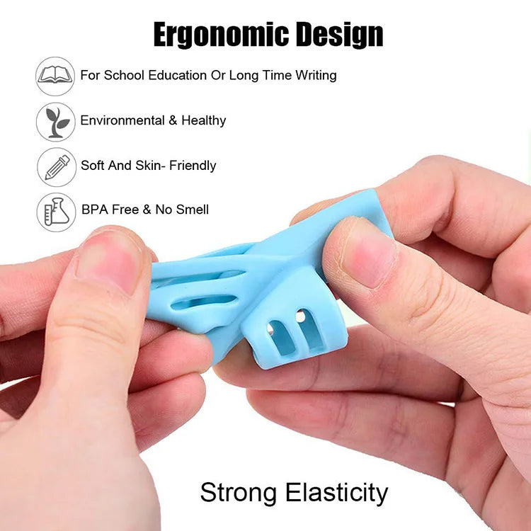 Tripod grip shaped Pencil gripper