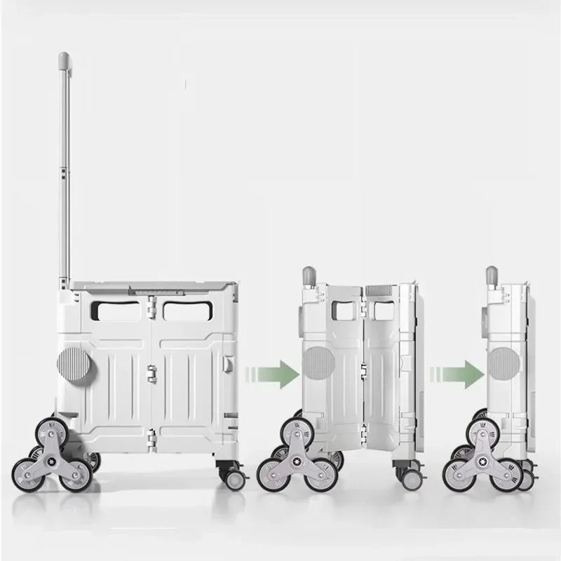 Collapsible Rolling Crate with Stair Climbing Wheel
