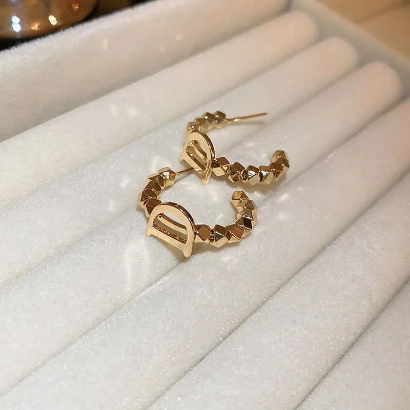 Letter D Earrings