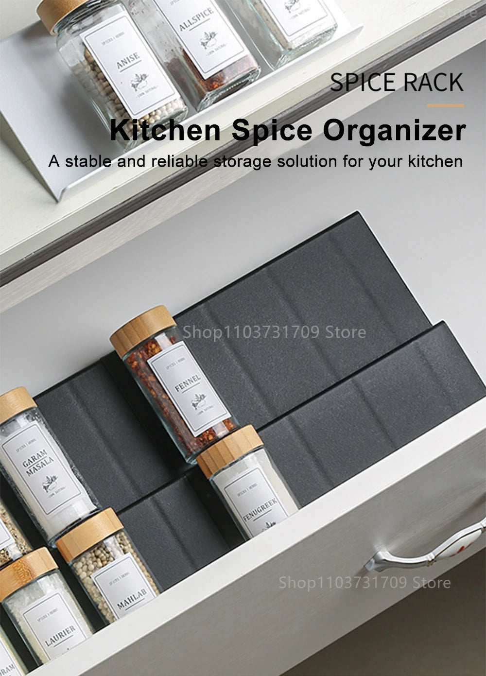 Spice Drawer Organizer