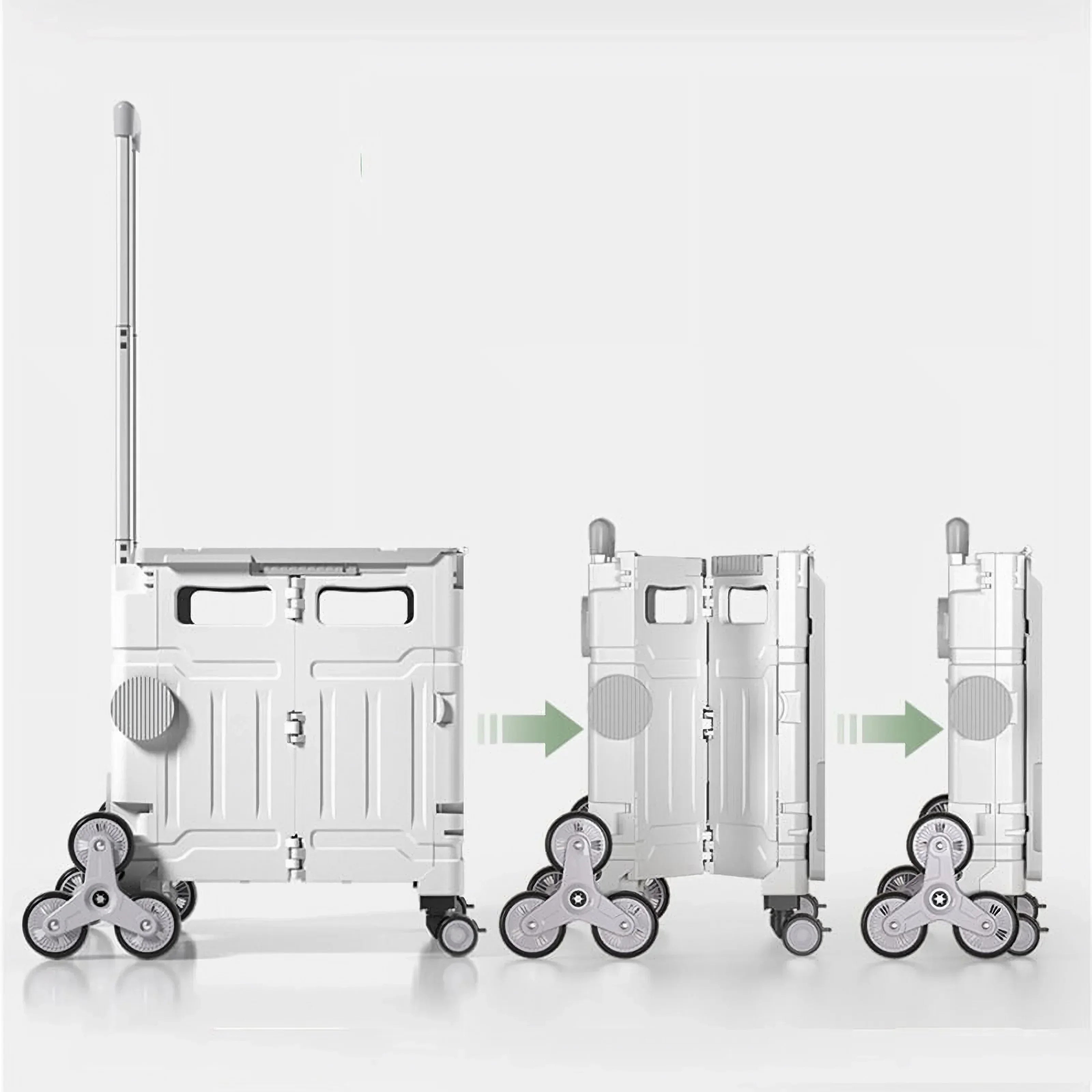 Collapsible Rolling Crate with Stair Climbing Wheel