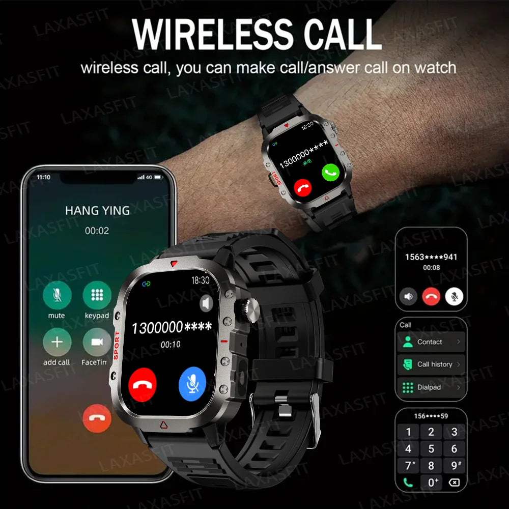 LAXASFIT LED Flashlight Smart Watch