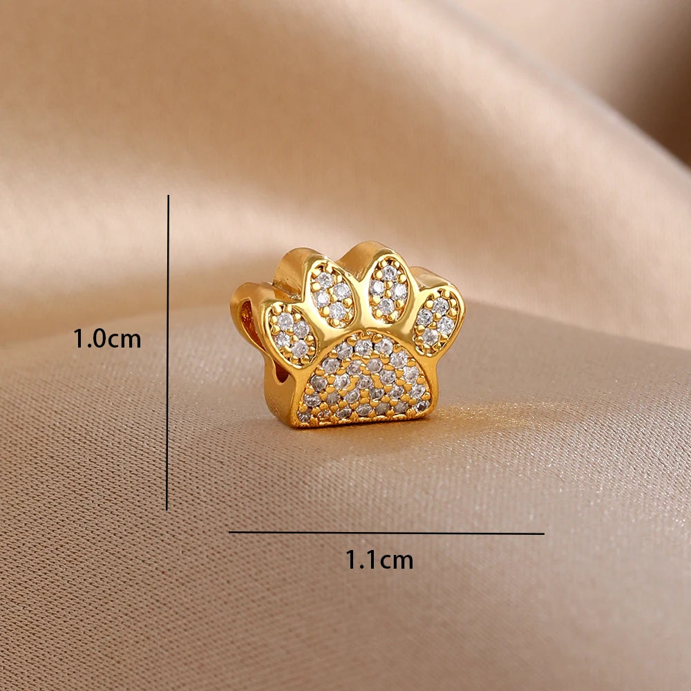 Gilded series 925 silver bracelet charm