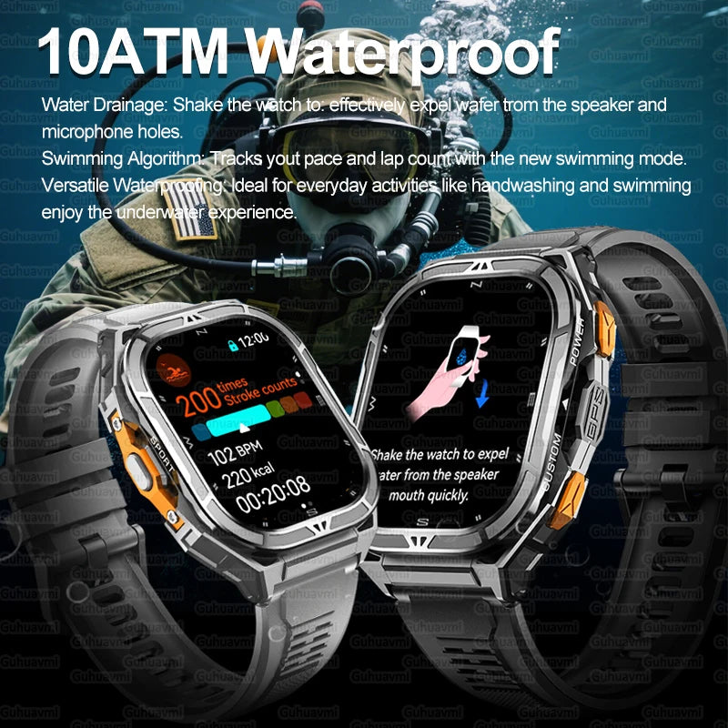 2026 New Military Outdoor Sports Smart Watch