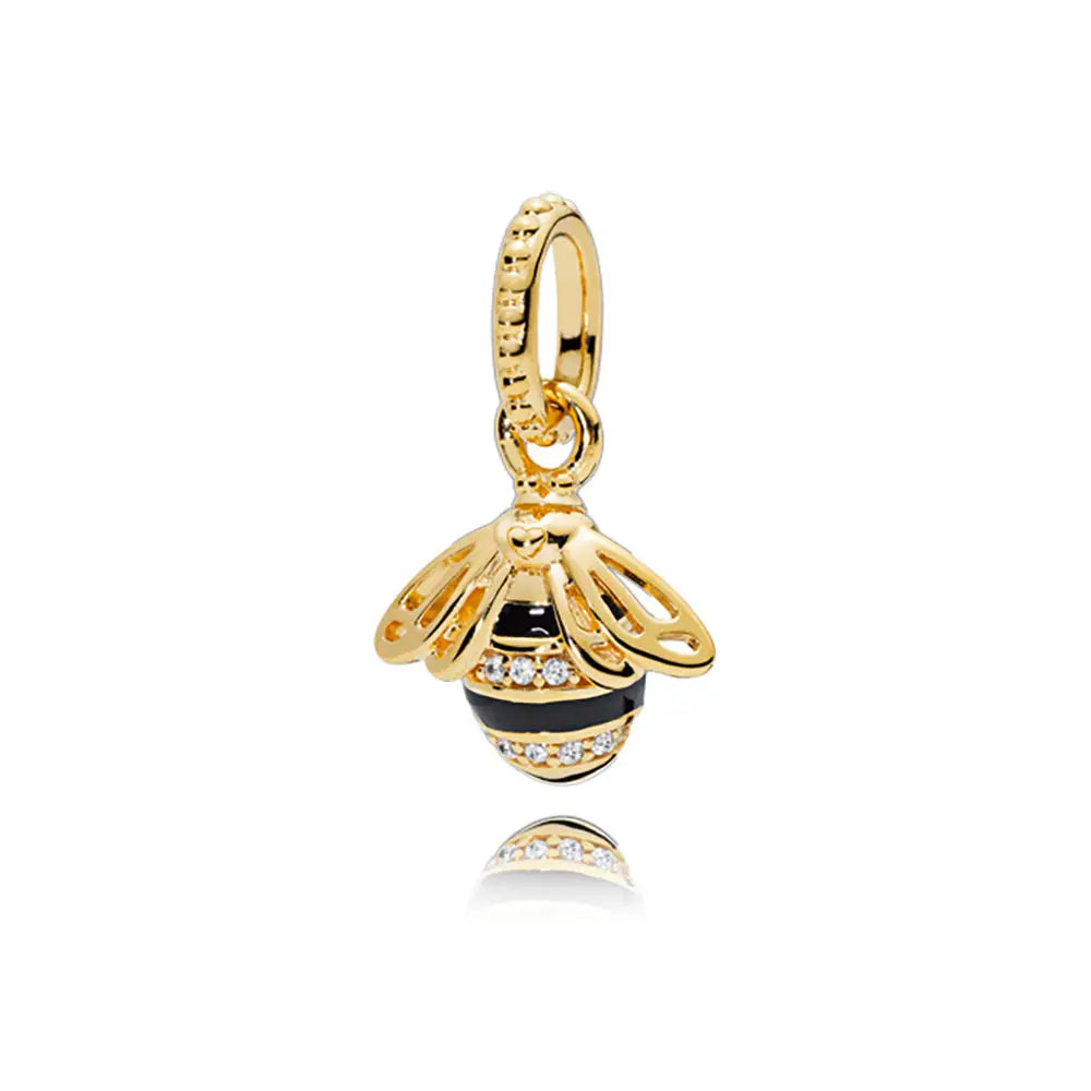 Gilded series 925 silver bracelet charm